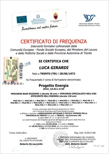 cert2 - Girardi Luca e Mirco s.r.l. Girardi Costruzioni: l’arte del costruire
