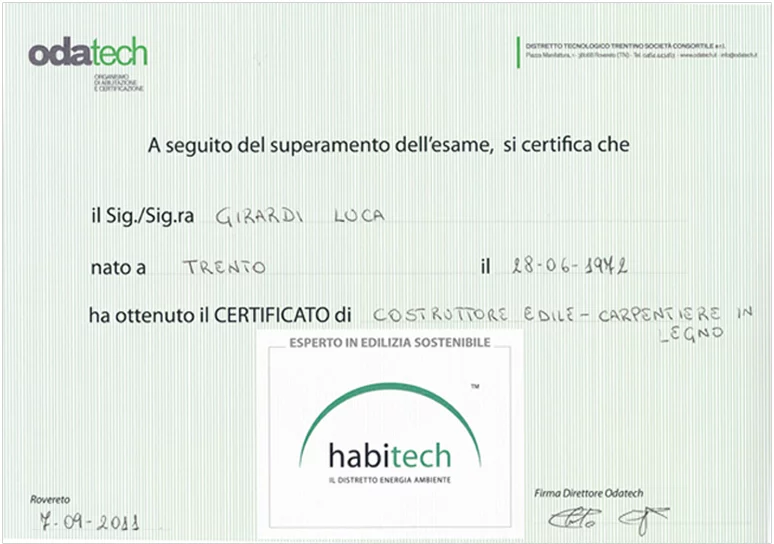 cert3 - Girardi Luca e Mirco s.r.l. Girardi Costruzioni: l’arte del costruire