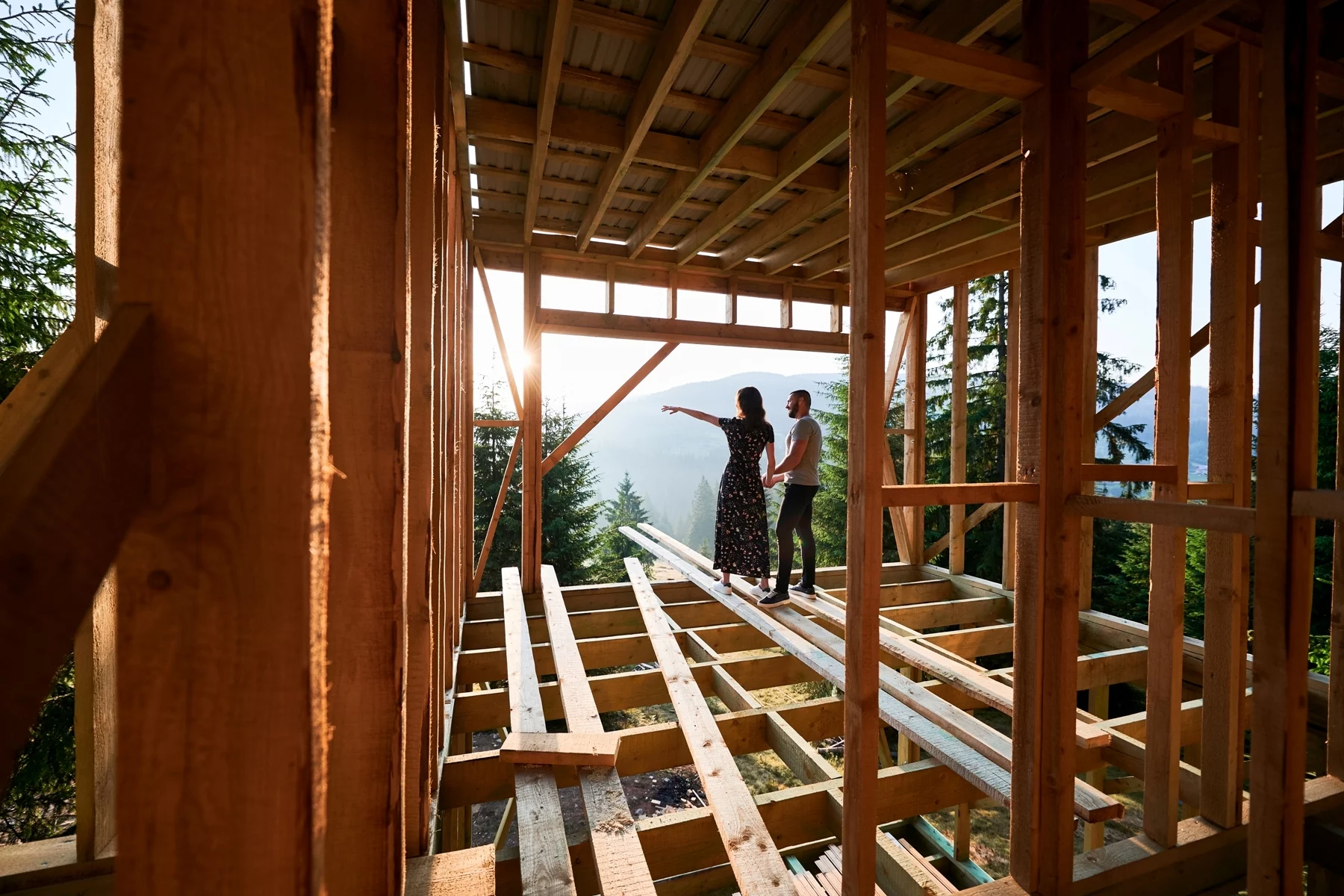 Bioedilizia, costruzione di casa in legno, casa nel bosco, casa in Trentino, eco-edilizia, casa ecosostenibile, sostenibilità ambientale, protezione dell'ambiente